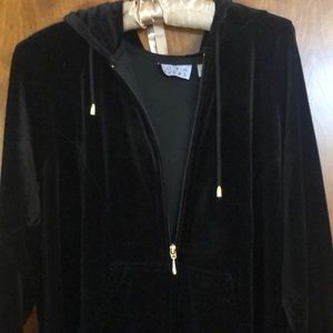 Joan Rivers velour hooded robe